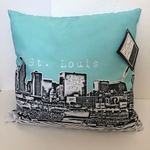 Throw Pillow St Louis Print New